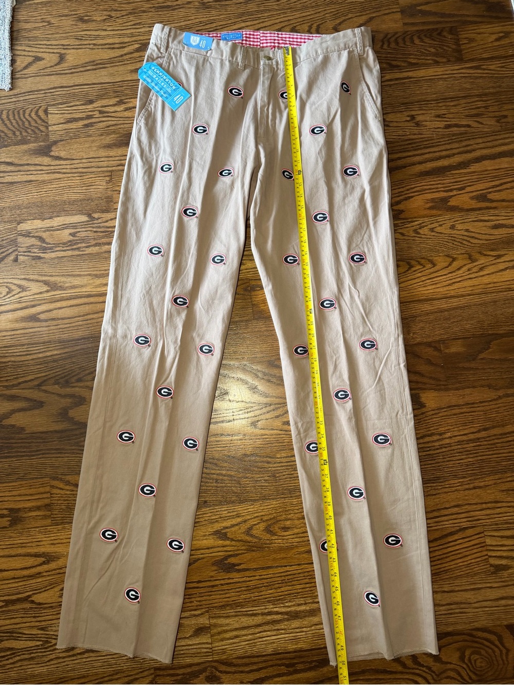NEW Pennington & Bailes Georgia Bulldogs Stadium Pants Sz 40 Khaki Football